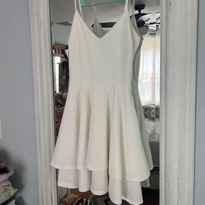 White Mini Formal Dress